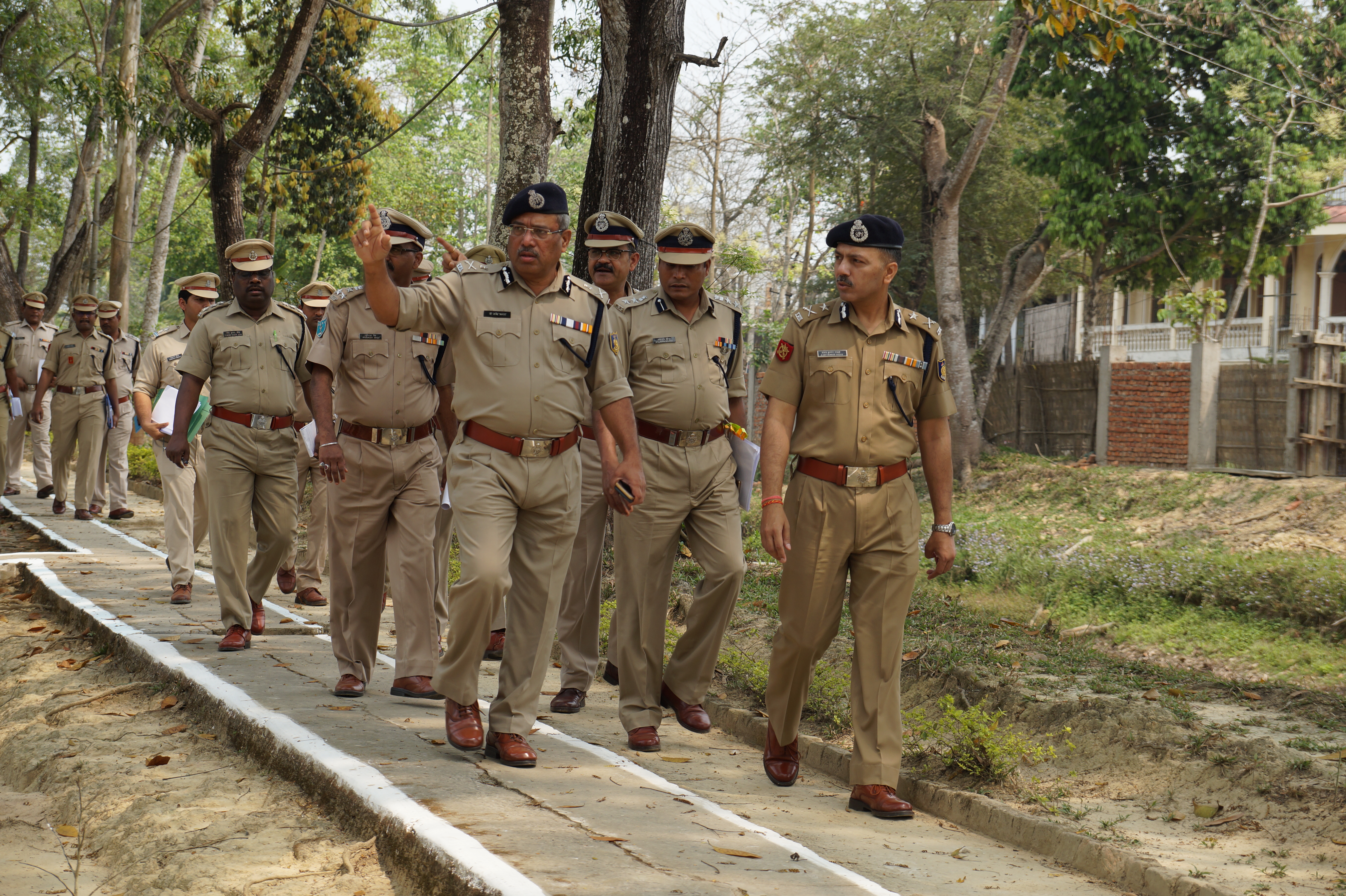  श्री जावेद अख्तर , भा.पु.से. , ADG, NEZ द्वारा परिचालन सेक्टर जोरहाट का निरीक्षण दिनांक 29/03/2018