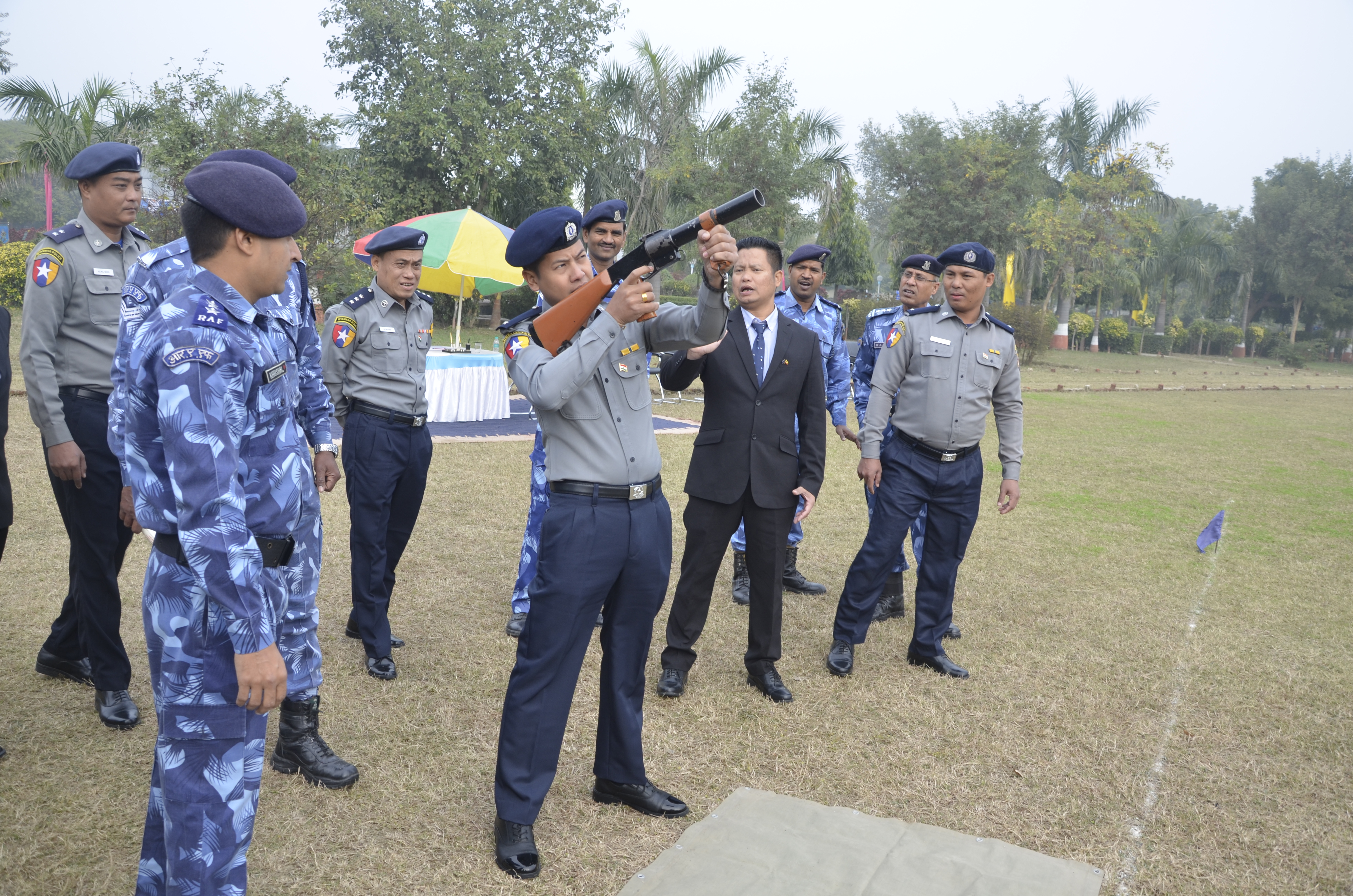FIRING PRACTICE OF 07 DAYS CROWD CONTROL TRAINING FOR MYANMAR POLICE AT RAPO