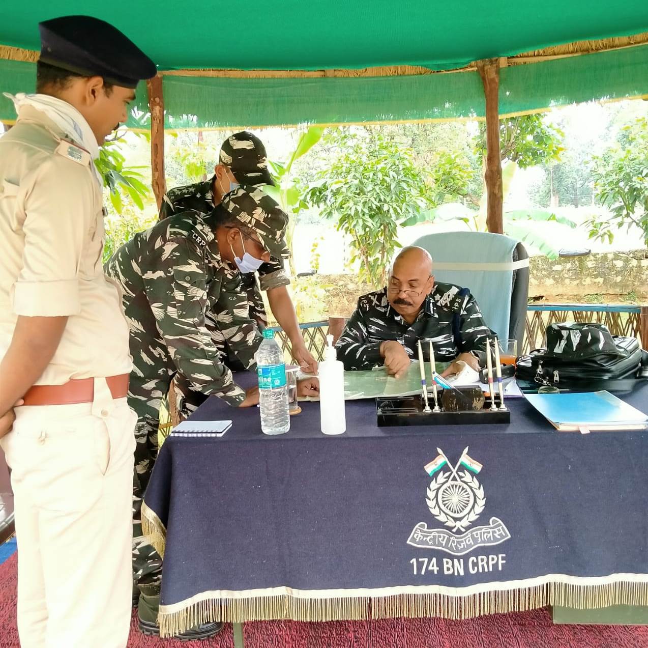 दिनांक 17.08.21 को महानिरीक्षक का सी/174 बटालियन, टोंटो दौरा