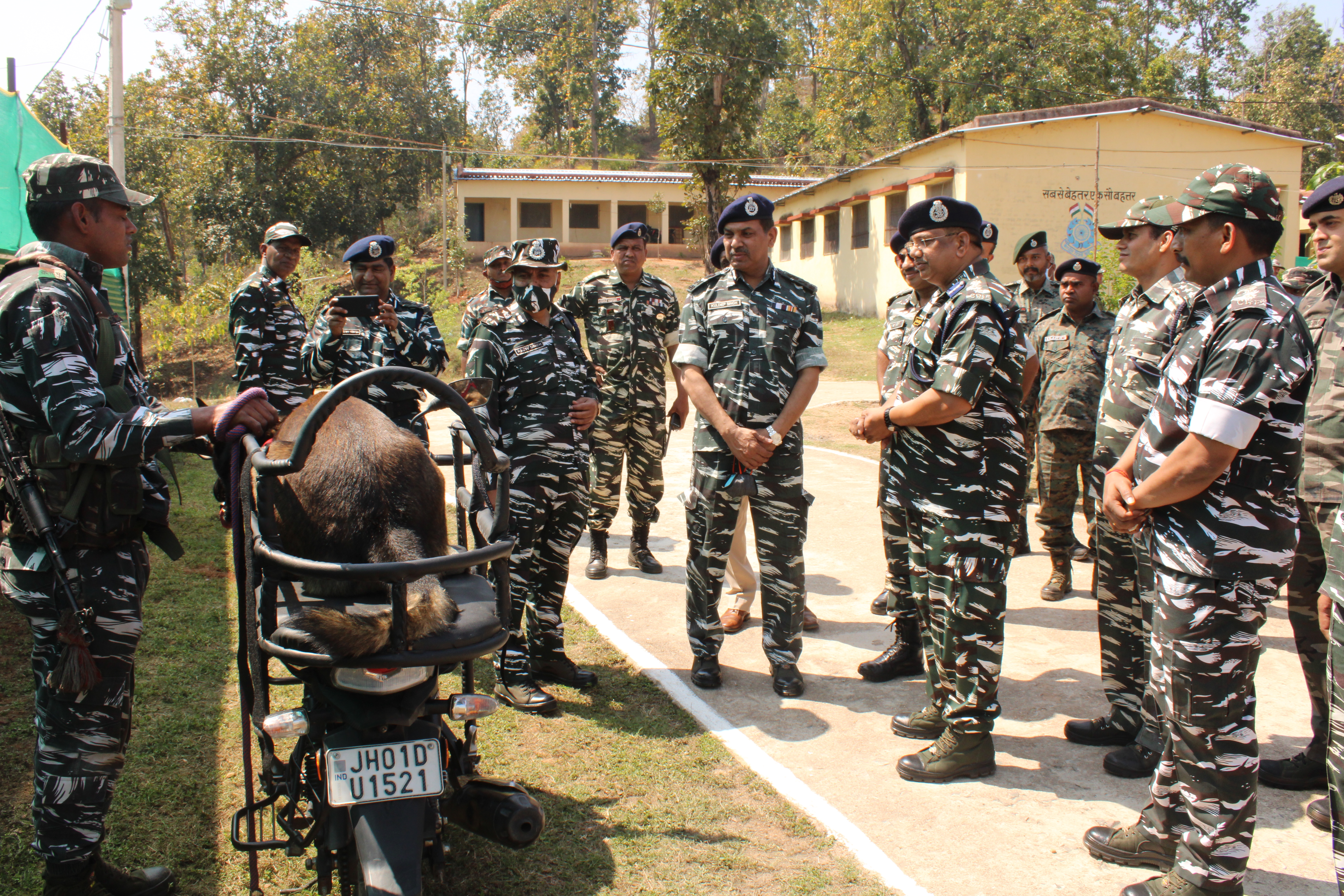   Sh Kuldiep Singh DG CRPF Visit to B/172 Bn, Kulhi