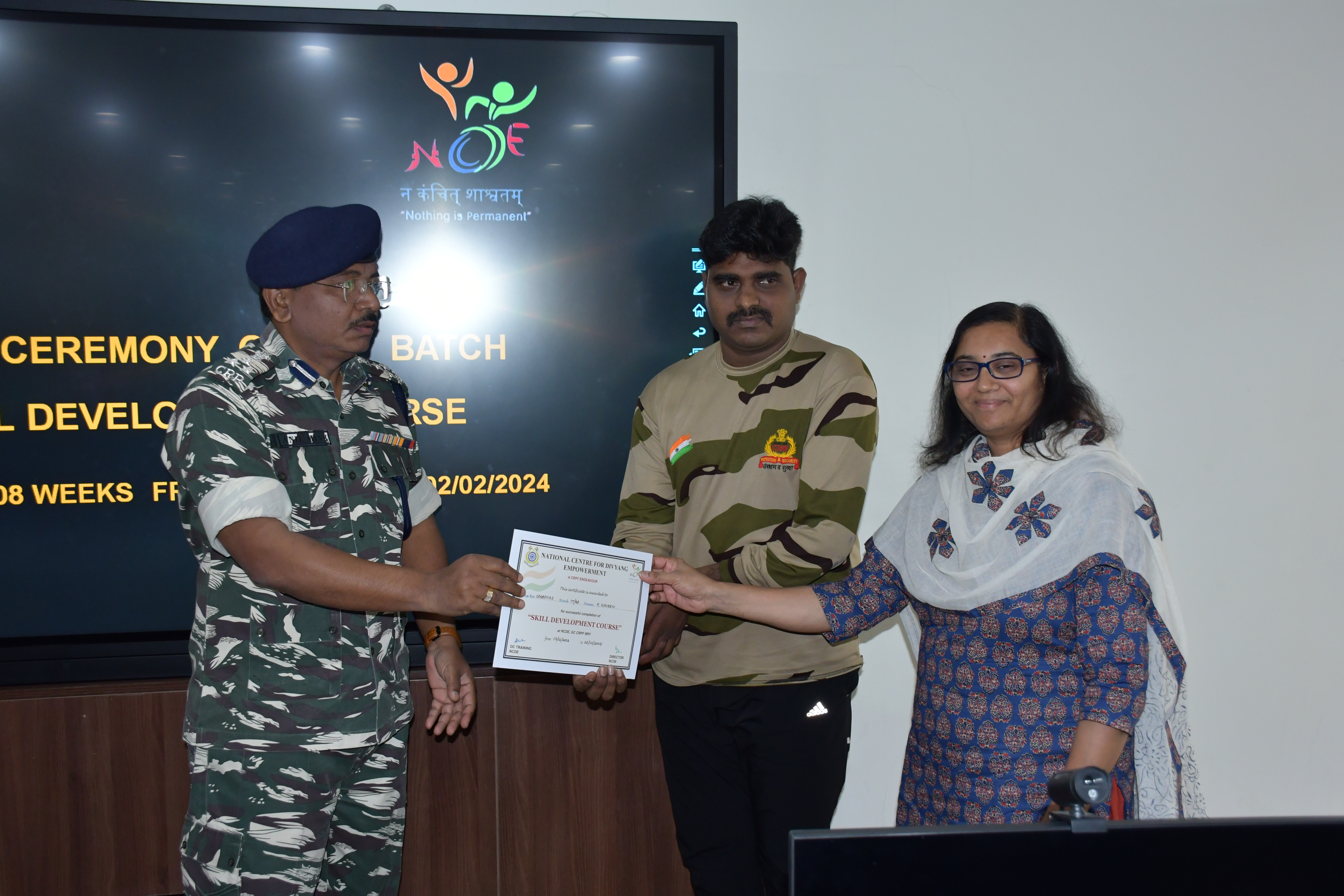   Closing Ceremony of 8th Batch IT Skilling and Para Sports Course on 02-02-2024