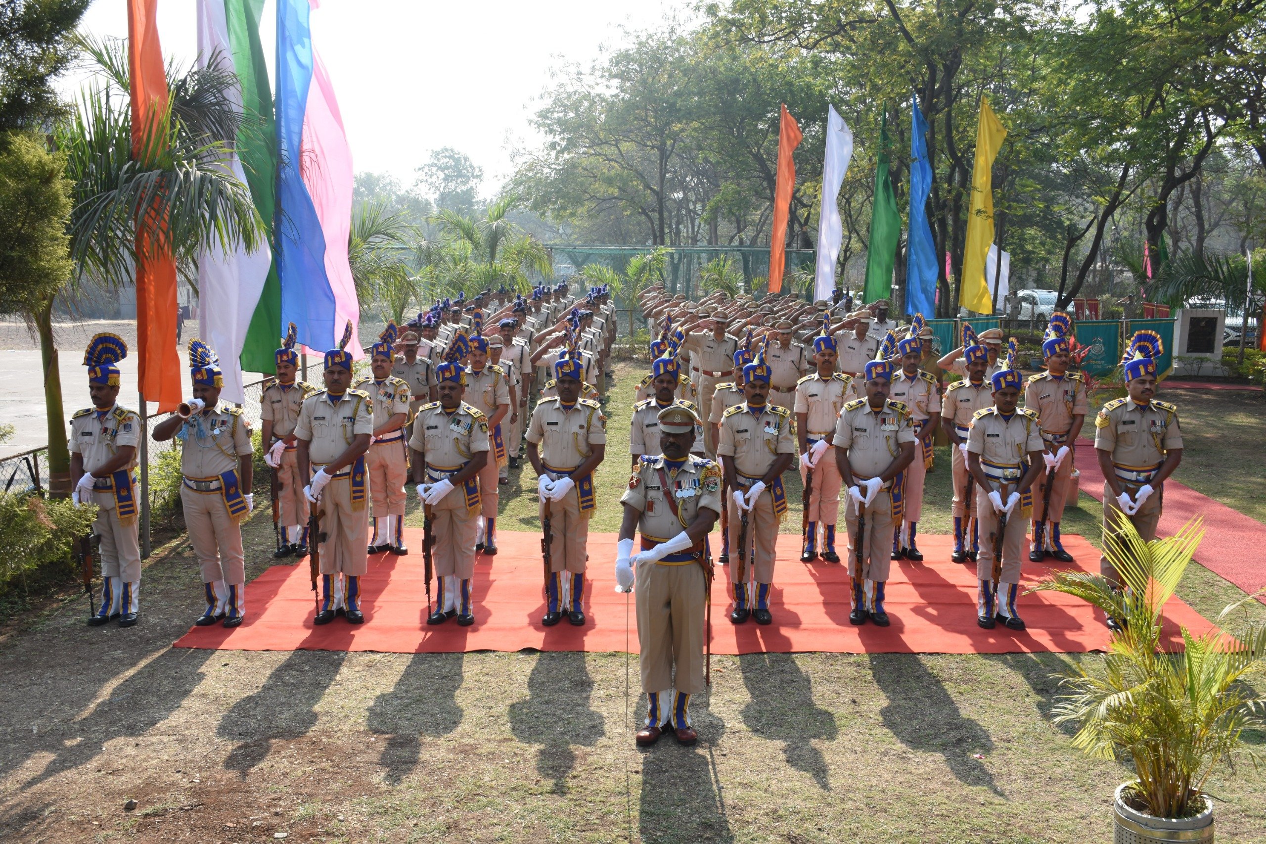   The wreath laying and Shok shastra were organised in remembrance of martyrs of Pulwama 