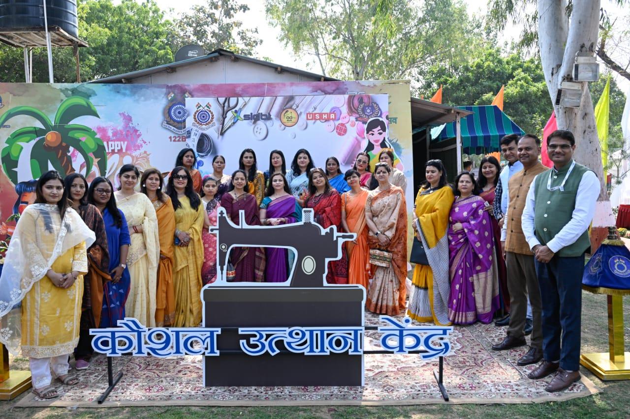   सीडब्ल्यूए अध्यक्ष द्वारा 122 बटालियन नई दिल्ली में कौशल उत्थान केंद्र का उद्घाटन