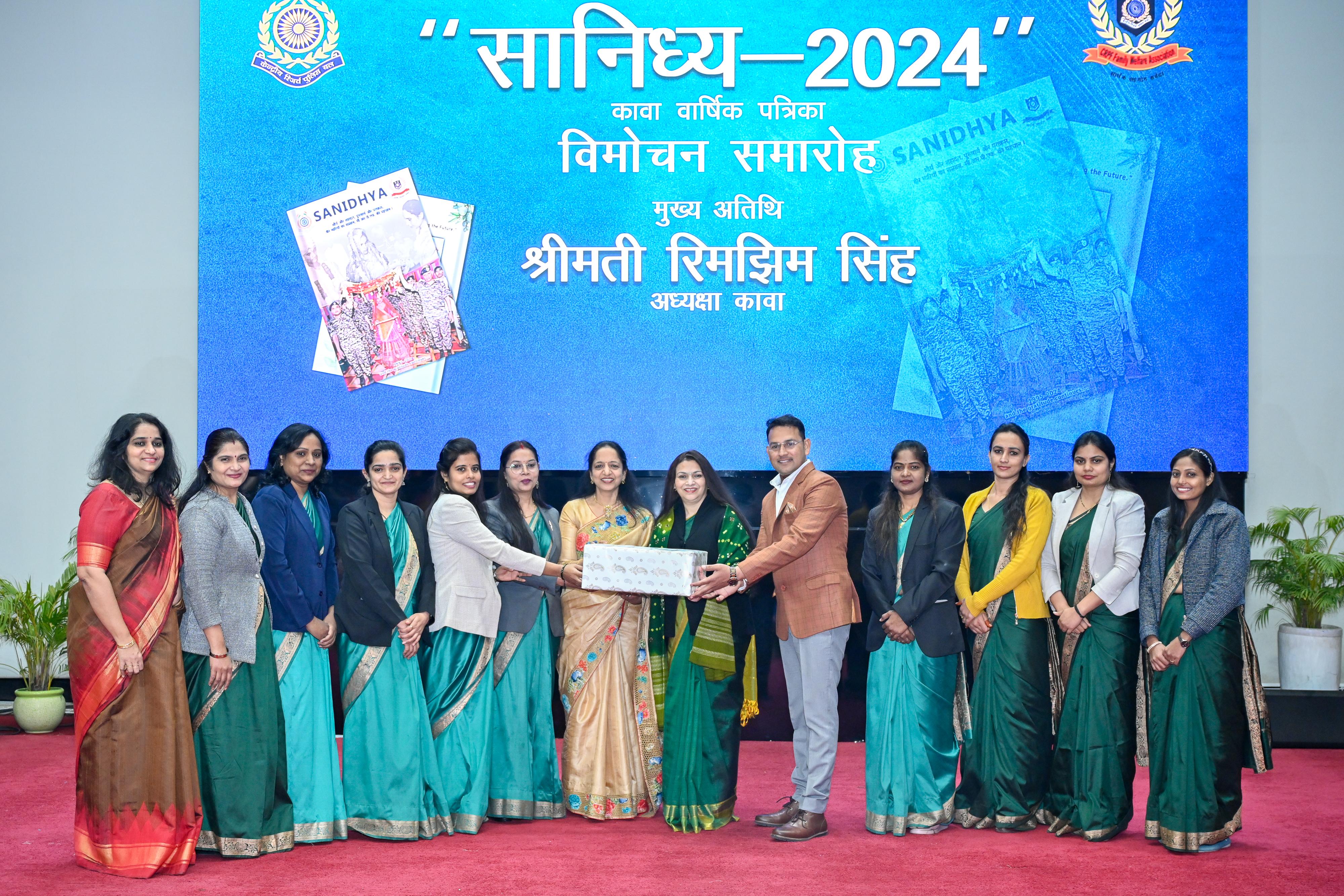   Release of Annual Magazine of CWA (SANIDHYA) by the President , CWA