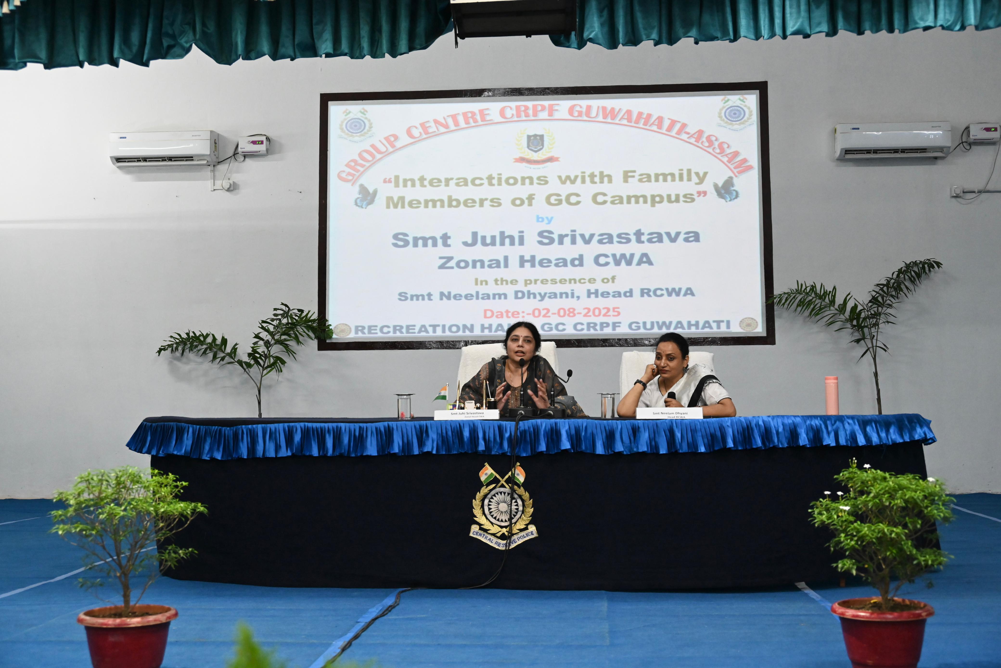   RCWA, GC CRPF Guwahati