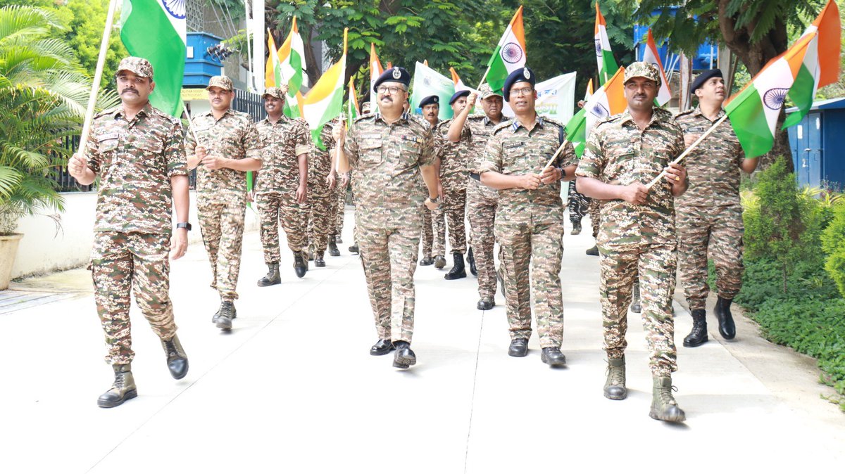   Har Ghar Tiranga, Rally organized by southern sector, CRPF