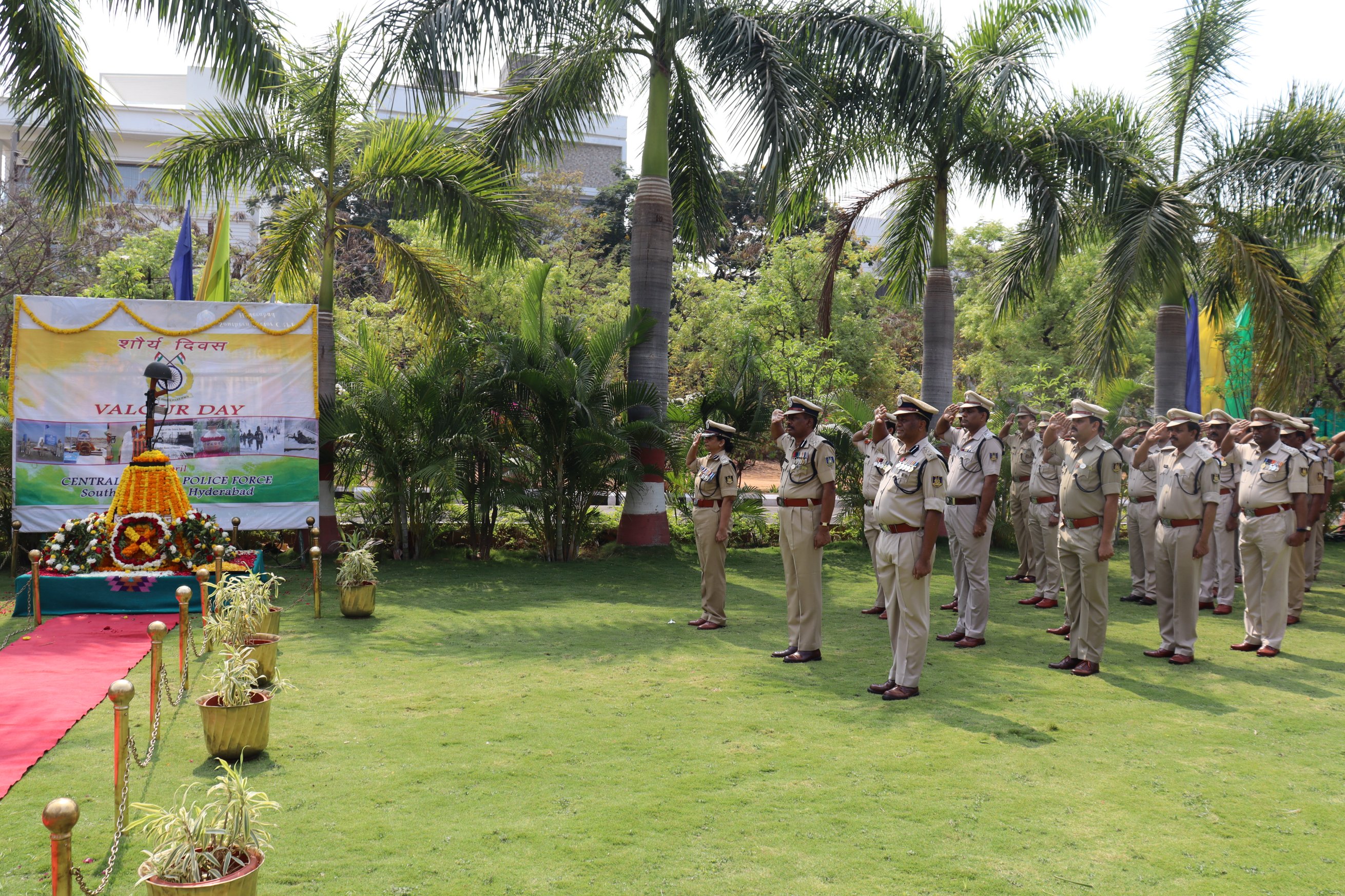   Valour Day at CRPF,SS Hq. Tribute to Braveheart's, of Sardar Post.