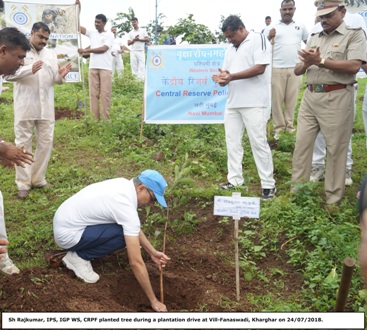 Tree Plantation Drive at Fanswadi,Karghar